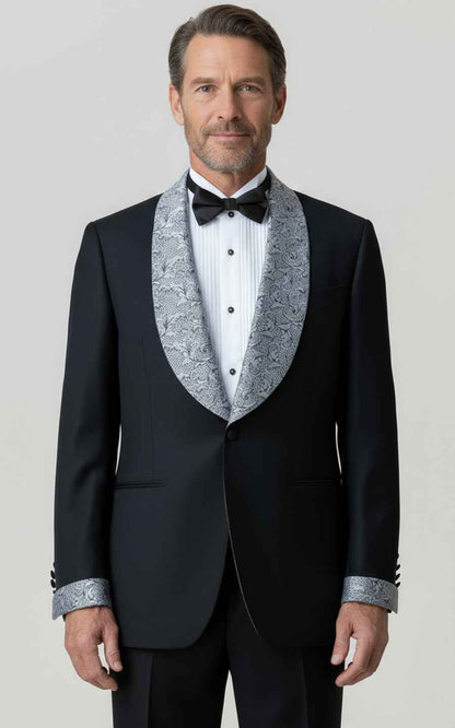 Made to Measure Black Tuxedo Mens Formal Wedding Evening Coat