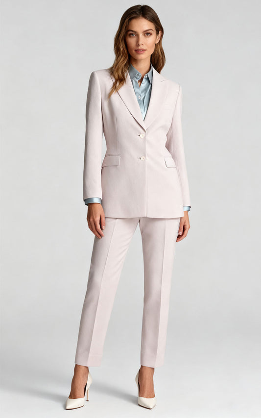 Premium Beige Business Suit - Professional Two-Piece Set