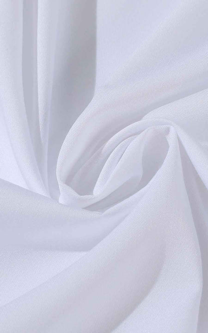 Men's Custom Tailored Shirts - Embroidered White Fabric
