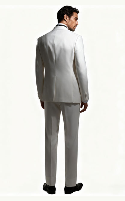 Creamy White Wool Formal Custom Dresses - Tailored