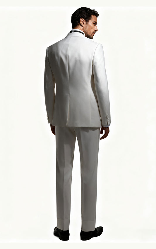 Creamy White Wool Formal Custom Dresses - Tailored