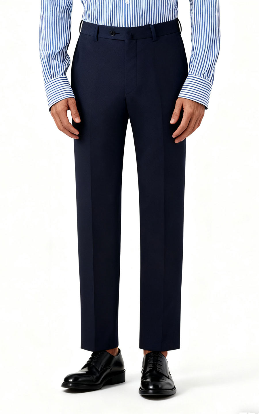 Custom Navy Blue Suit Pants - Tailored Dress Trousers