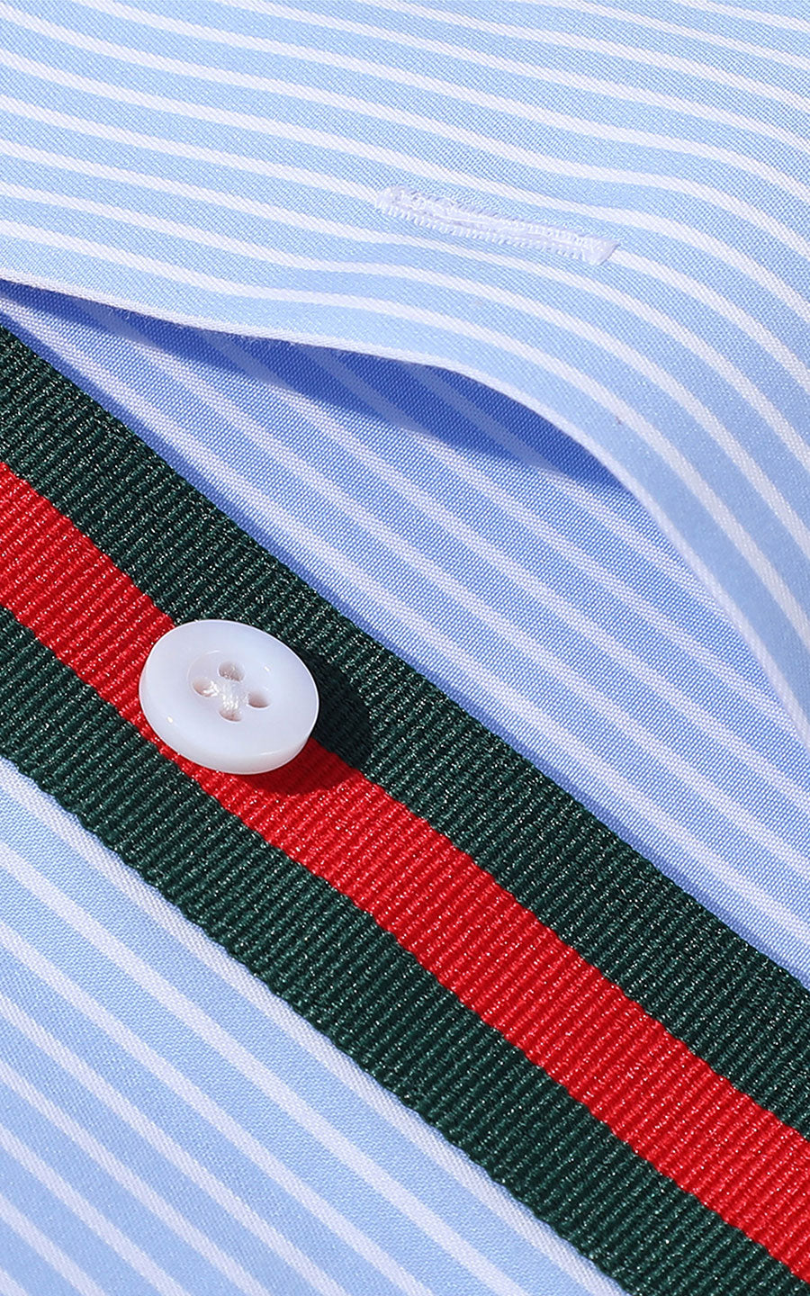 Premium Cotton Fabric Detail - Sky Blue Men's Shirt