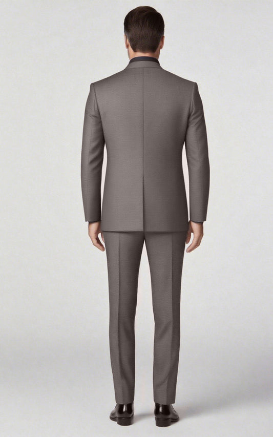 Light Brown Twill Wedding Suit - Tailor Made