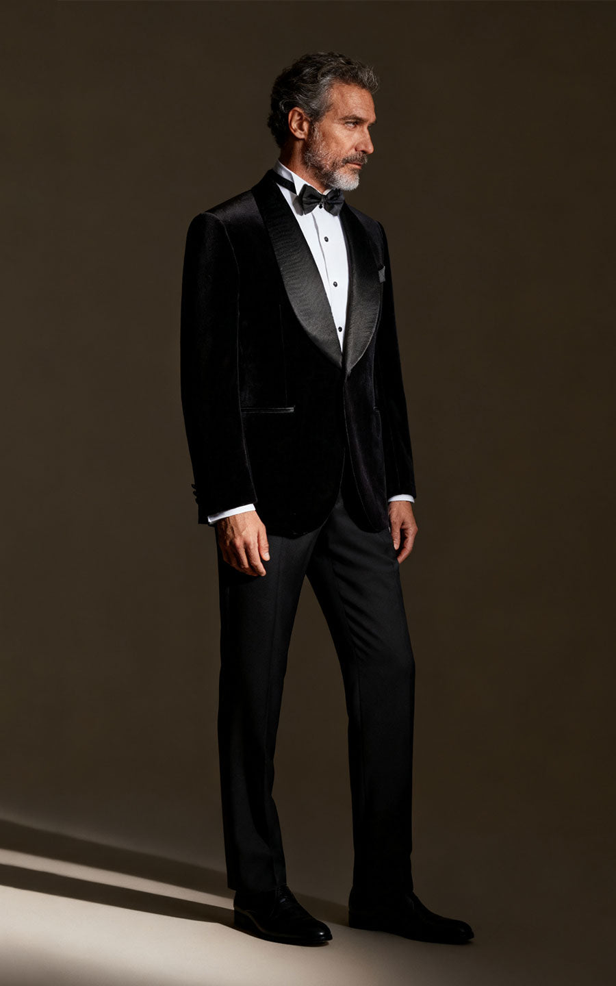 Black Velvet Custom Tuxedo - Elegant Formal Wear