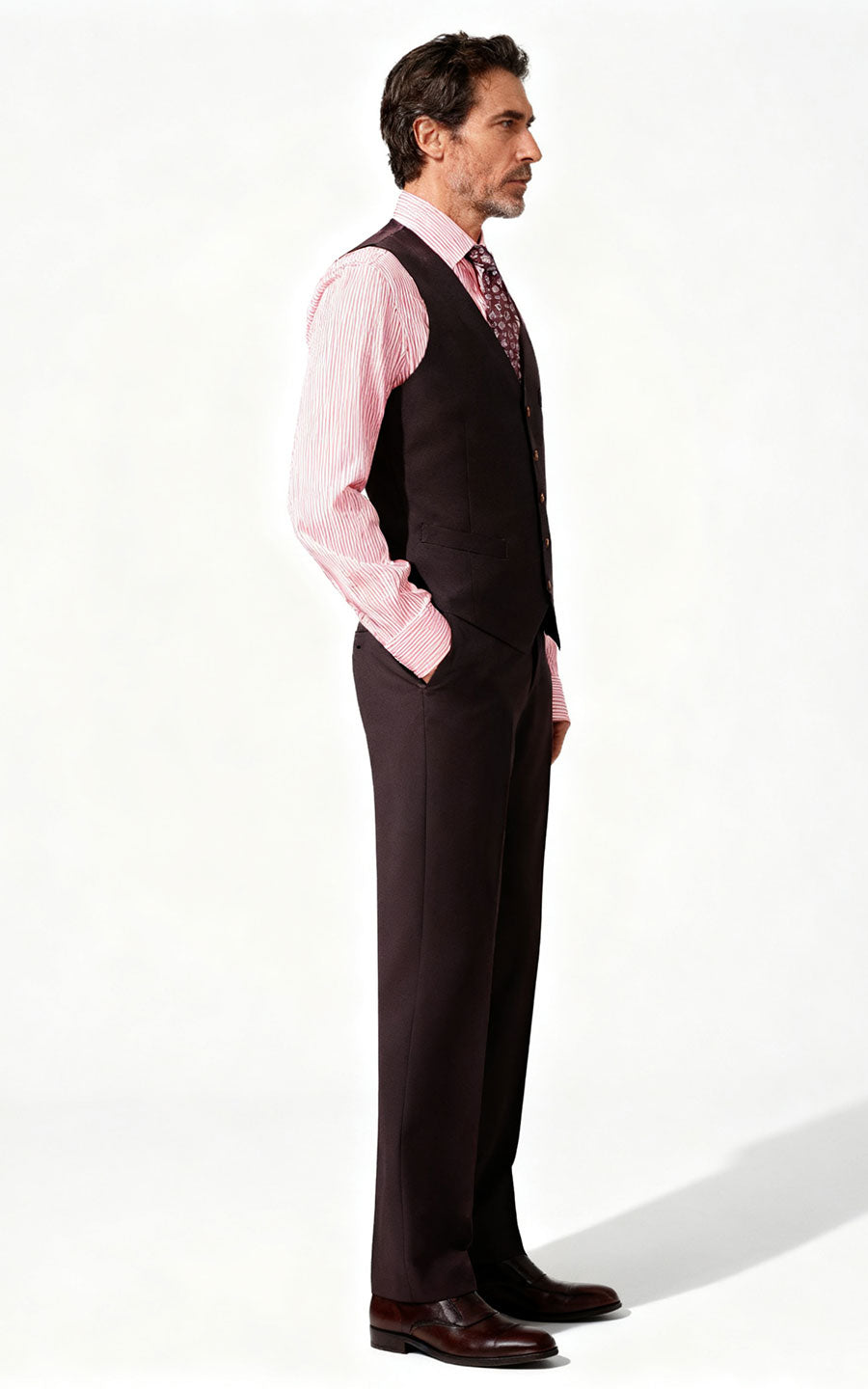 Custom Vest Burgundy Vest Handmade Tailored Design