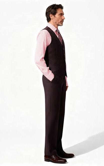 Custom Vest Burgundy Vest Handmade Tailored Design