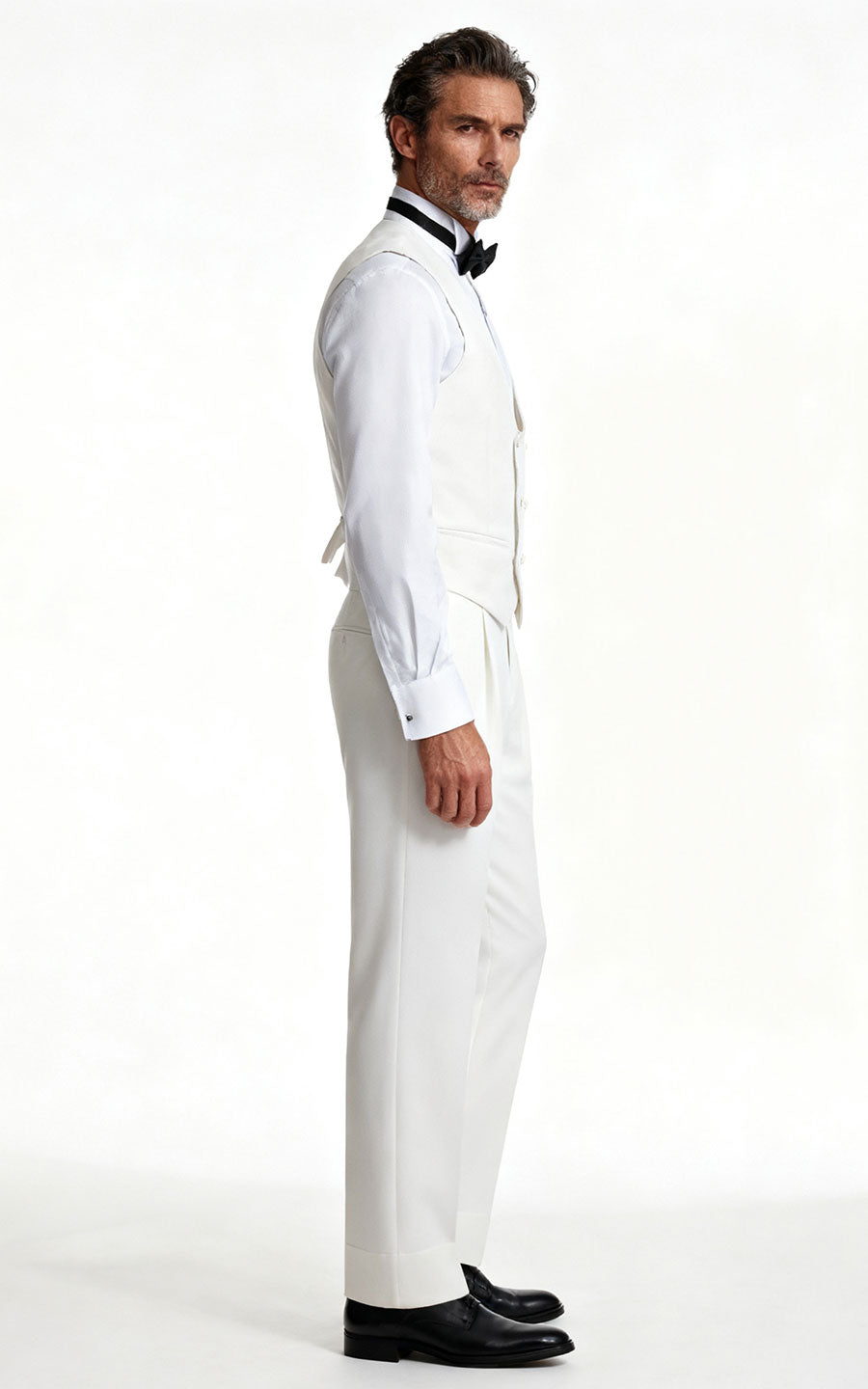 Custom Vest Milky White Elastic Vest - Online Design