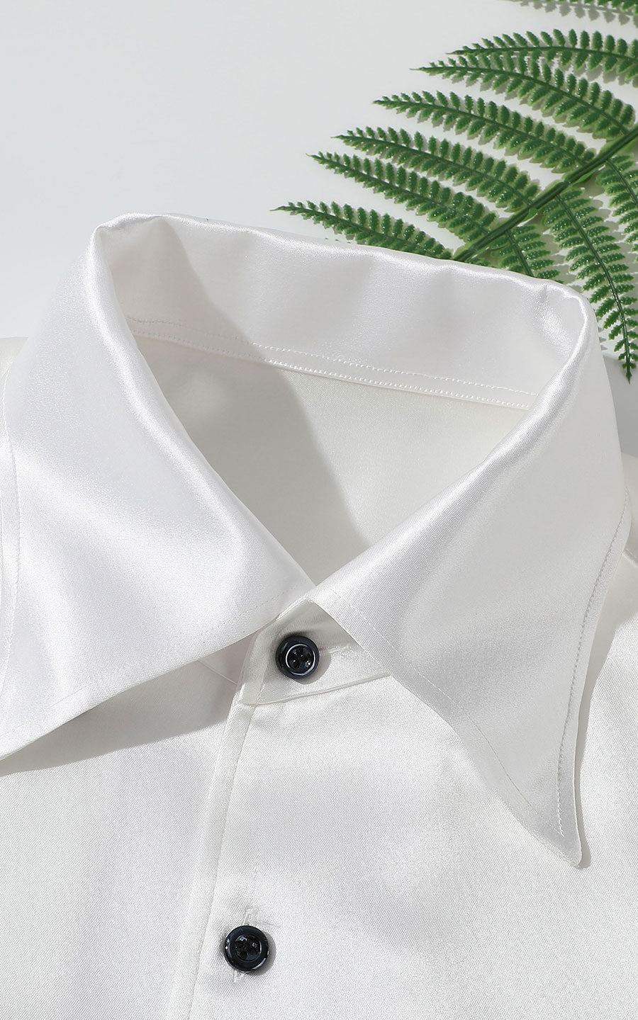 Men's White Formal Shirt - Custom Acetate Business