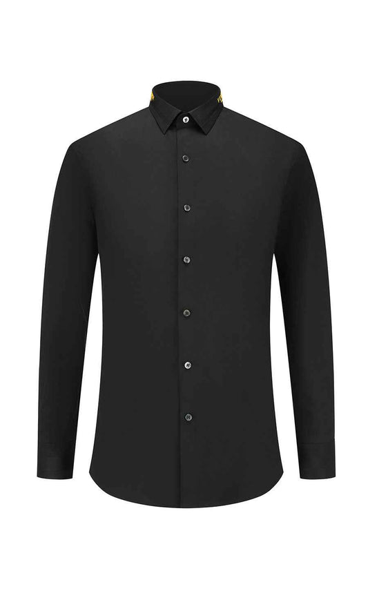WIFI NYC Black Shirt Gold Embroidery - Premium Cotton