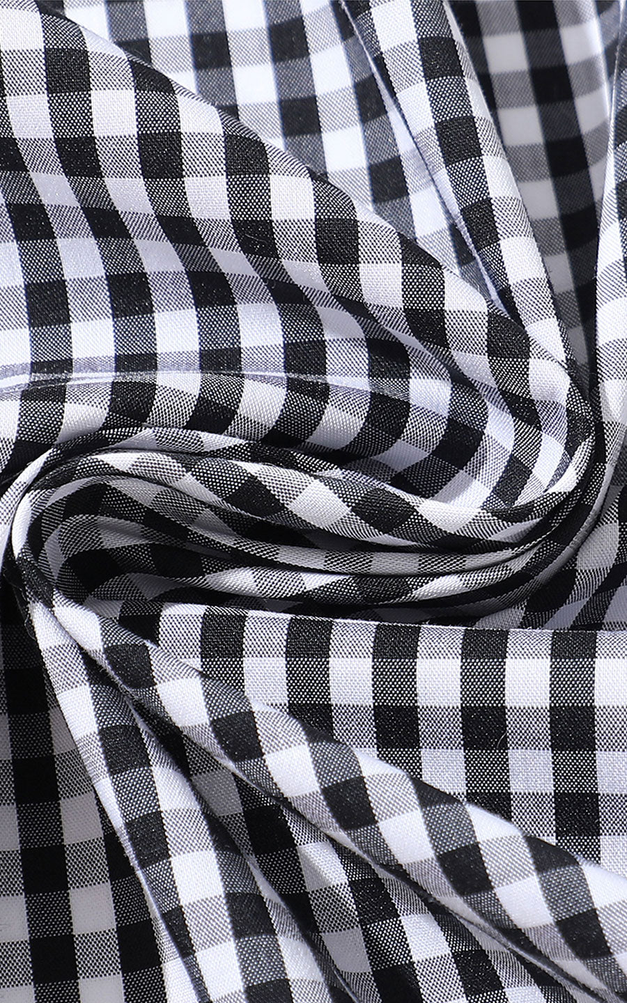 Cotton Flannel Fabric - Premium Gray Plaid Shirt