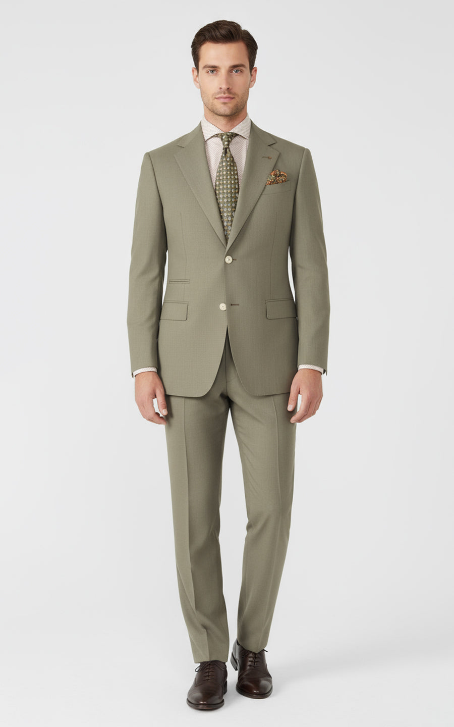 Customized green business event men's suits Set