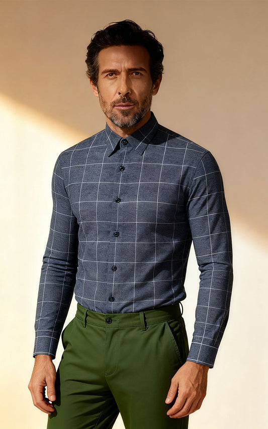 Custom Men's Cotton Flannel Shirt - Personalized Design
