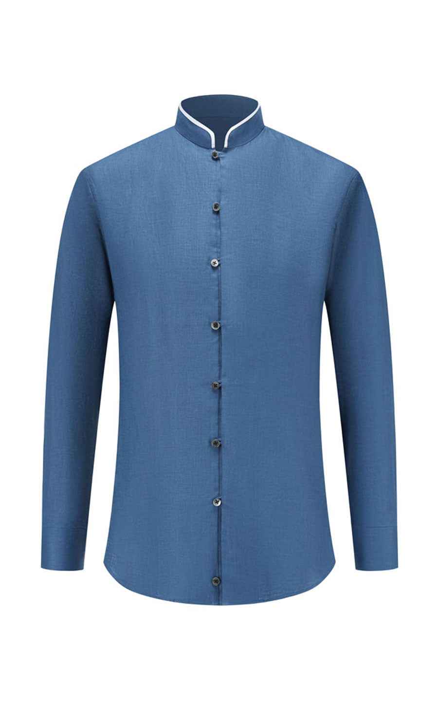 Men's Shirts Linen Casual Shirt - Ukiyo-e Textured Design