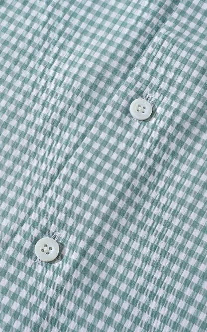 Wrinkle-Free Fabric Detail - Premium Men's Dress Shirt