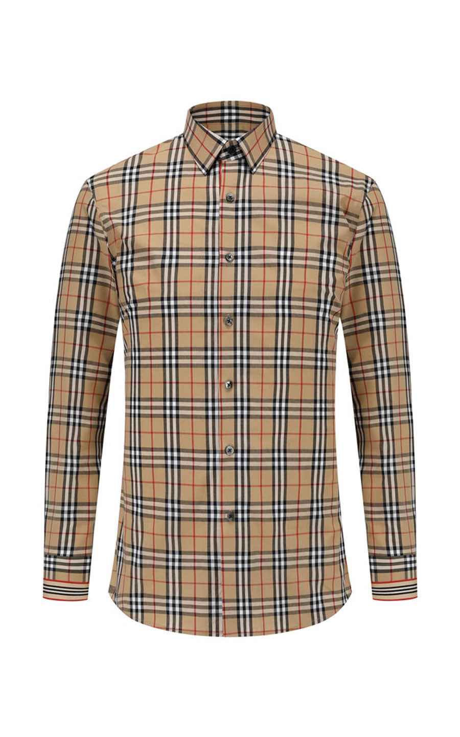 Men's Two-Tone Plaid Casual Shirt - Custom Tailored