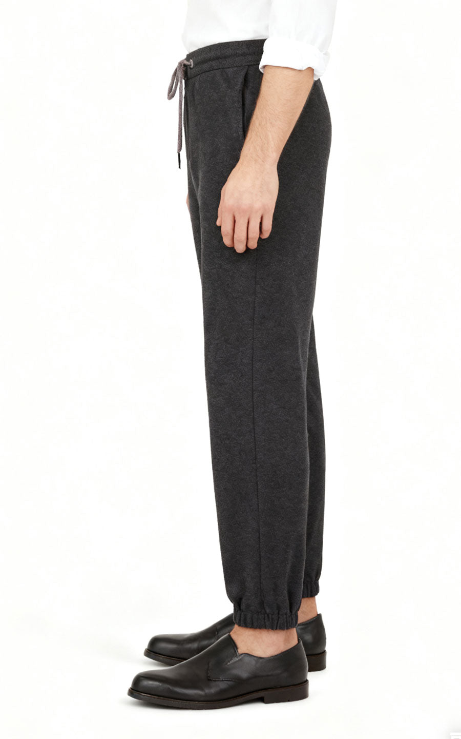 Custom Trousers Dark Grey Tailored Trousers - Premium Fit
