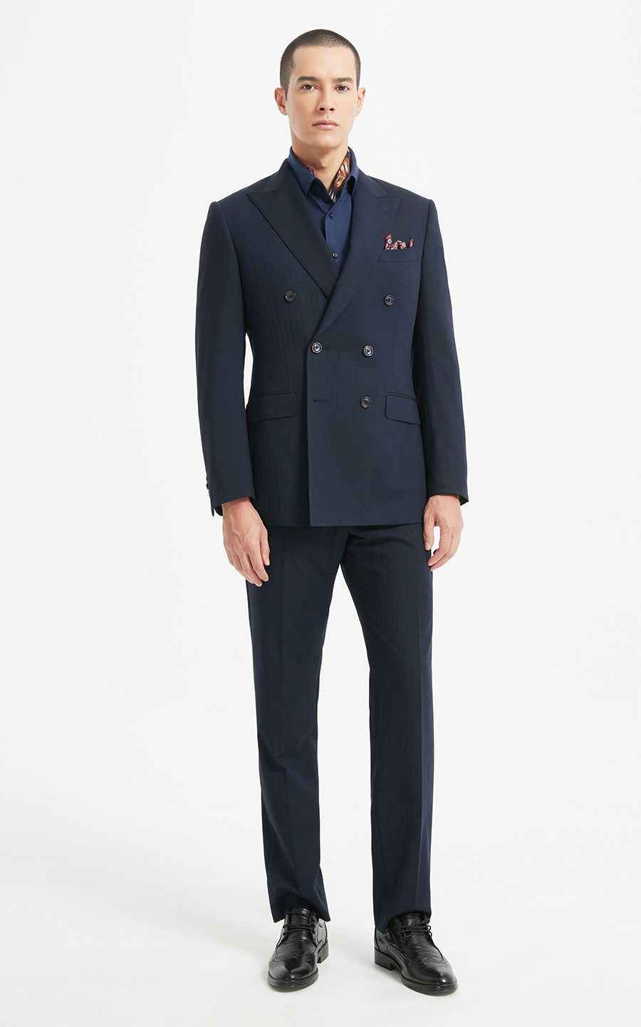 Men's Formal Suit Premium Wool Blend Business Set