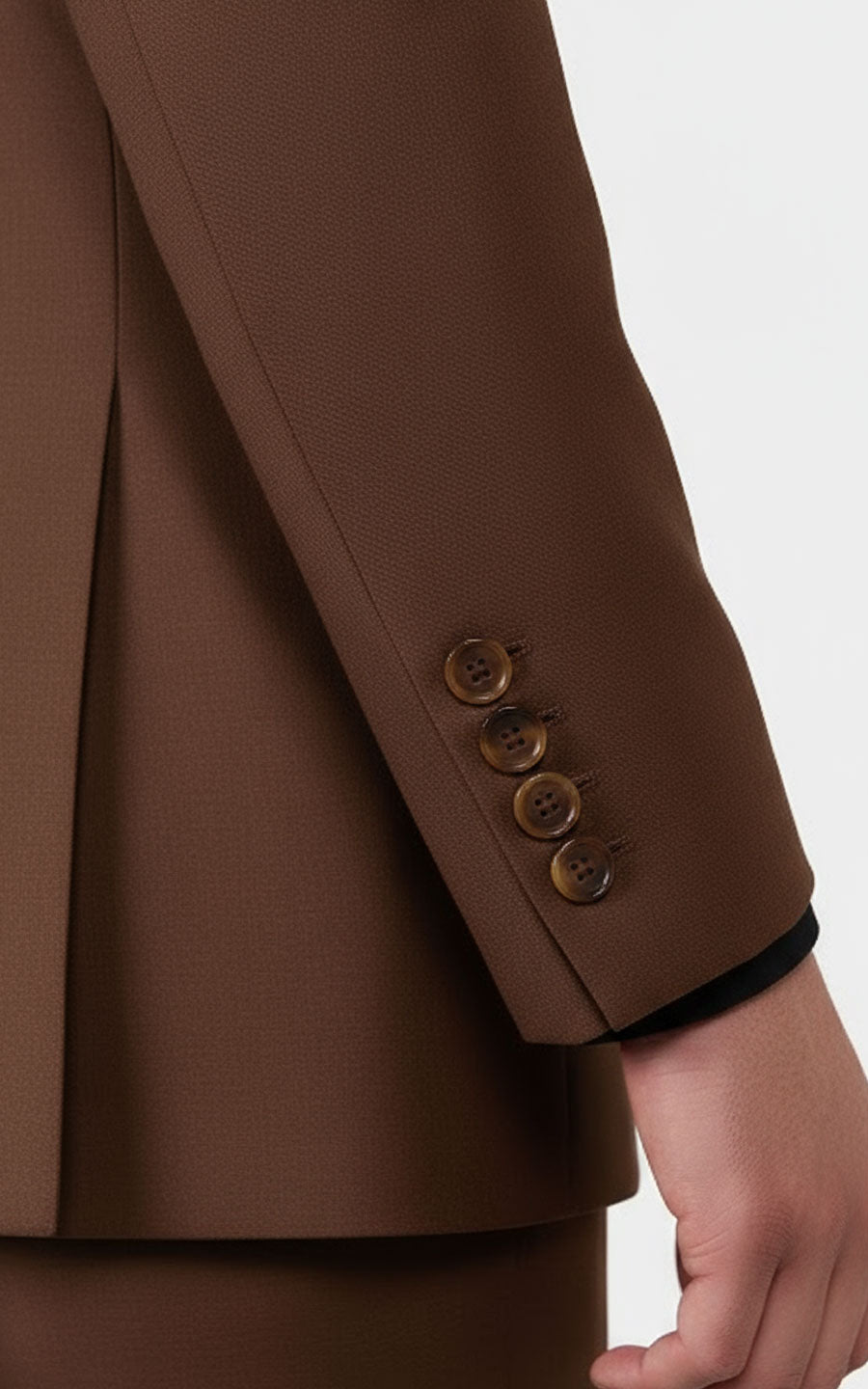 Custom Brown Suit Set Men Formal Business Tailored