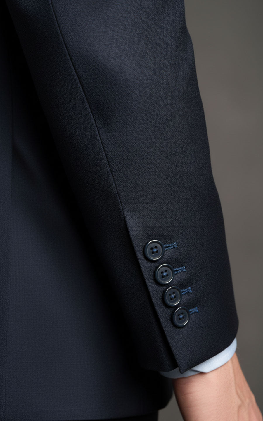 Men's Custom Blue Silk Chinese Dress Formal Brocade Suit Set