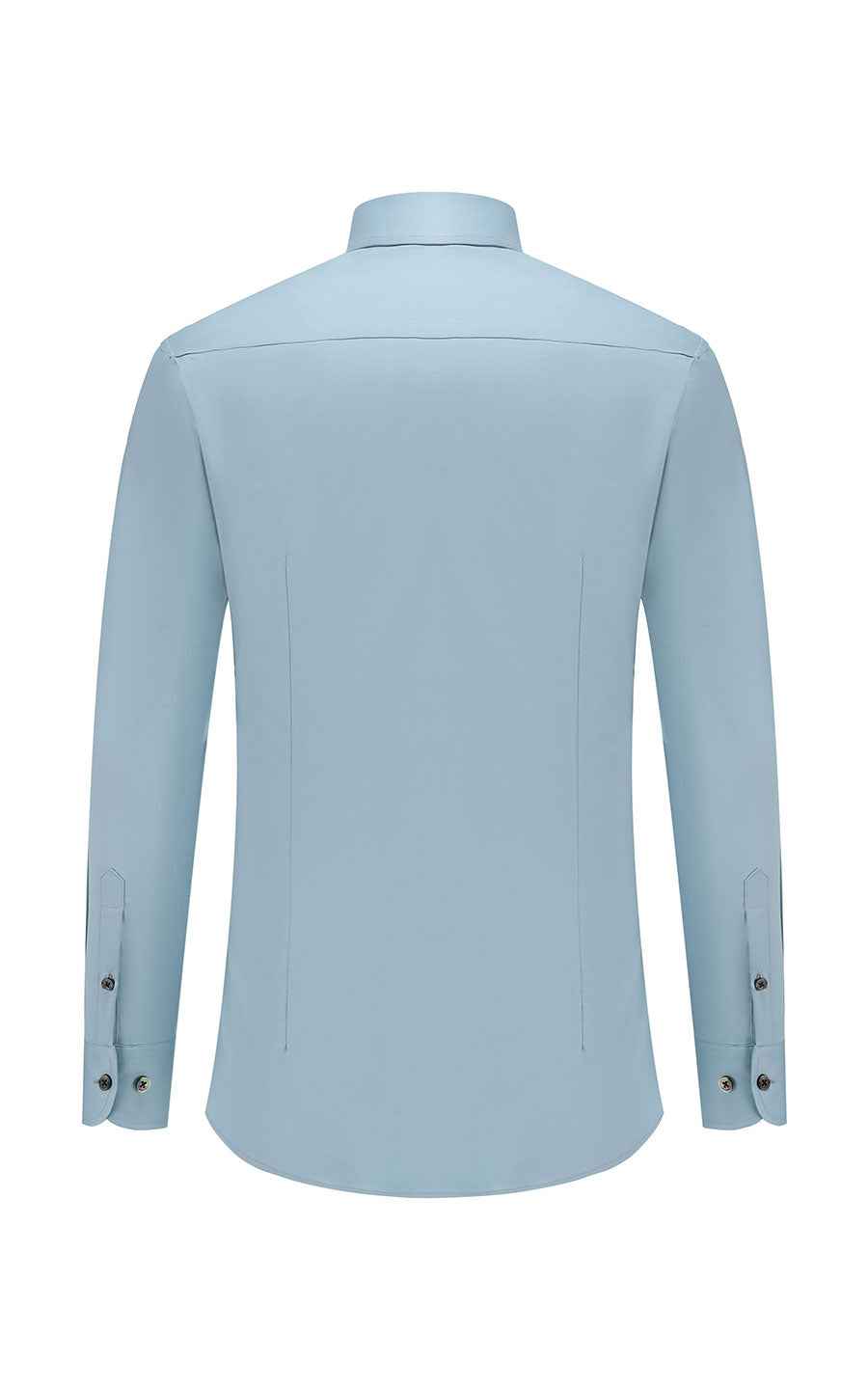 Men's Cyan Twill Long Sleeve Custom Shirt