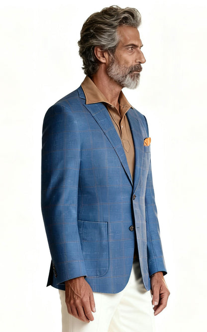 Custom Blue Blazer - Tailored Men's Suit Jacket