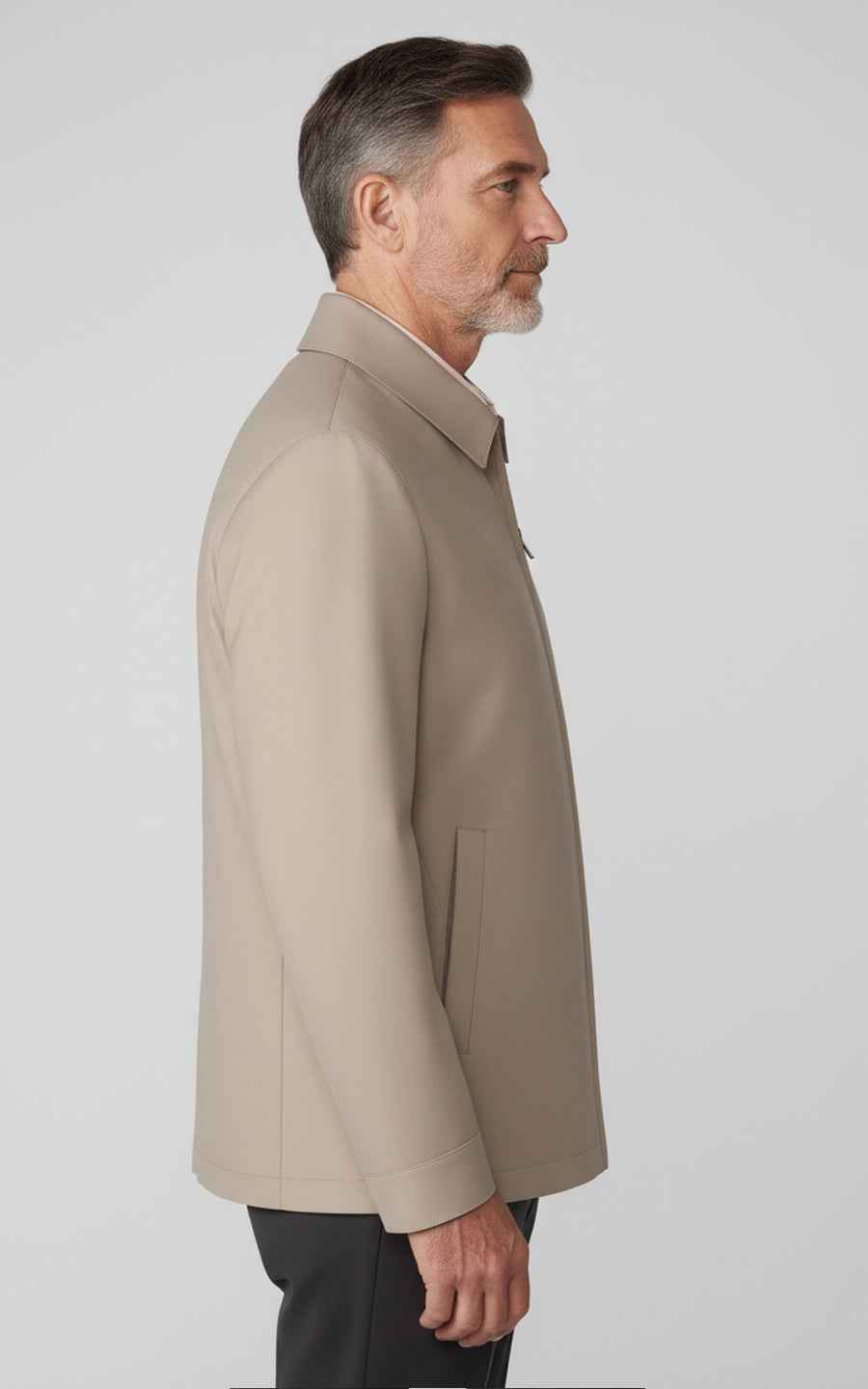 Premium Beige Brown Tailor-Made Men Business Executive Jacket for