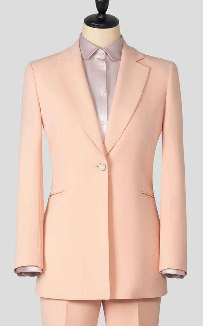 Elegant Pink Business Suit - Professional Two-Piece Set