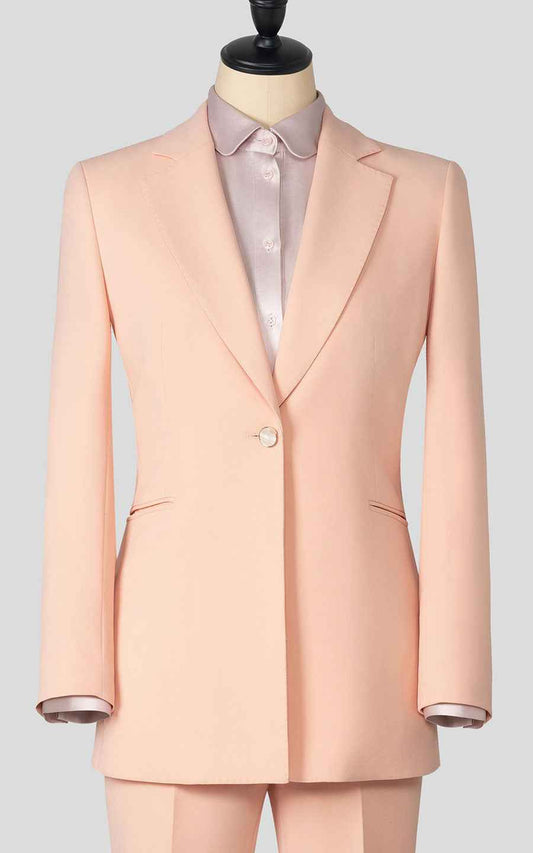 Elegant Pink Business Suit - Professional Two-Piece Set