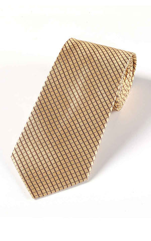 Custom Luxury Tie Gold Mesh - Premium Metallic Necktie | WIAI Custom Suits - Main View