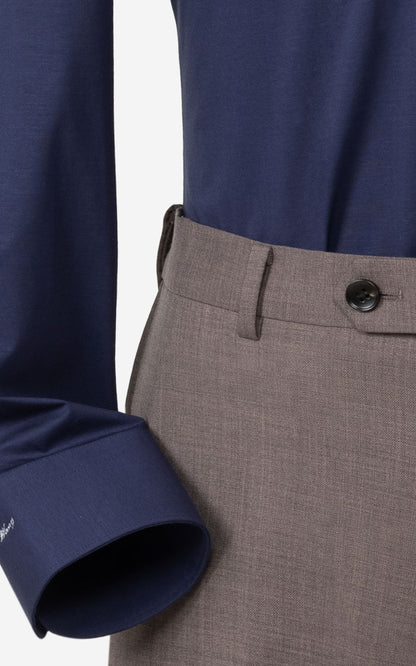 Premium Light Brown Suit Pants Back - Stretch Comfort