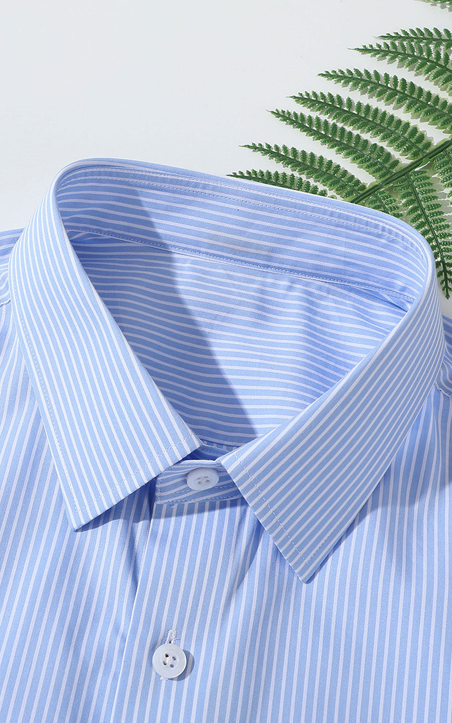 Casual Friday Style - Sky Blue Cotton Shirt WIAI