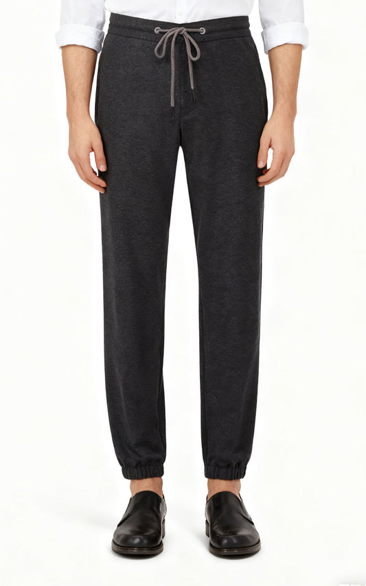 Custom Trousers Dark Grey Tailored Trousers - Premium Fit