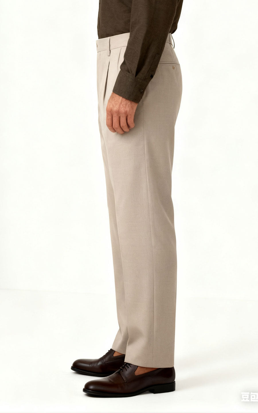 Custom Pants Light Khaki Twill Pants - Tailored Fit