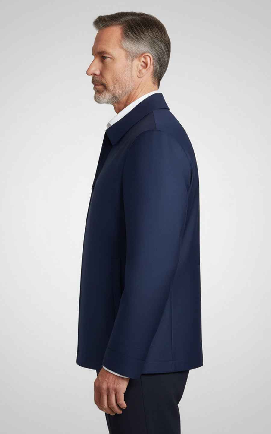 Navy Blue Professional Custom Business Men administrative Jacket for