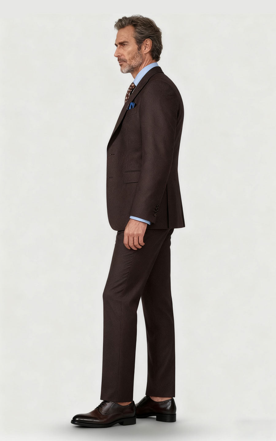 Brown Twill Custom Tailored Suit - Bespoke Menswear