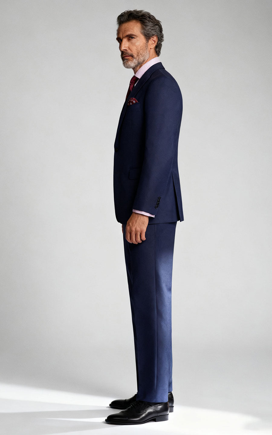 Custom Suit Dark Blue Twill - Tailored to Perfection