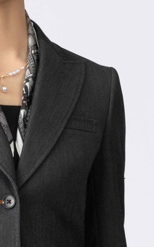 Women's Professional Tailored Blazer - Charcoal Grey