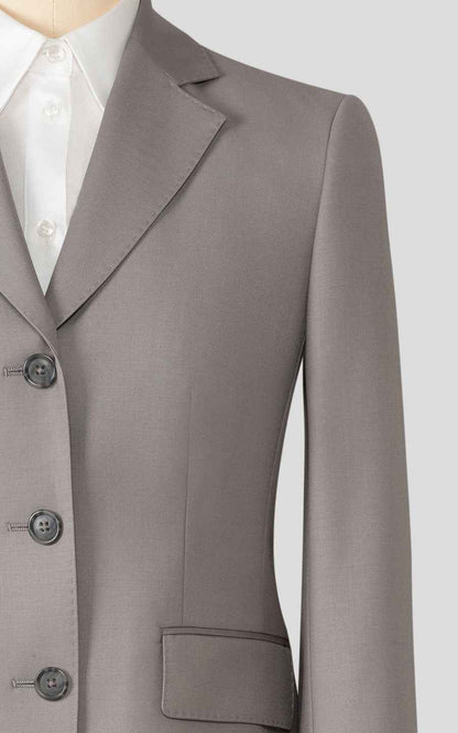 Professional Women's Business Suit - Gray Tailored Set