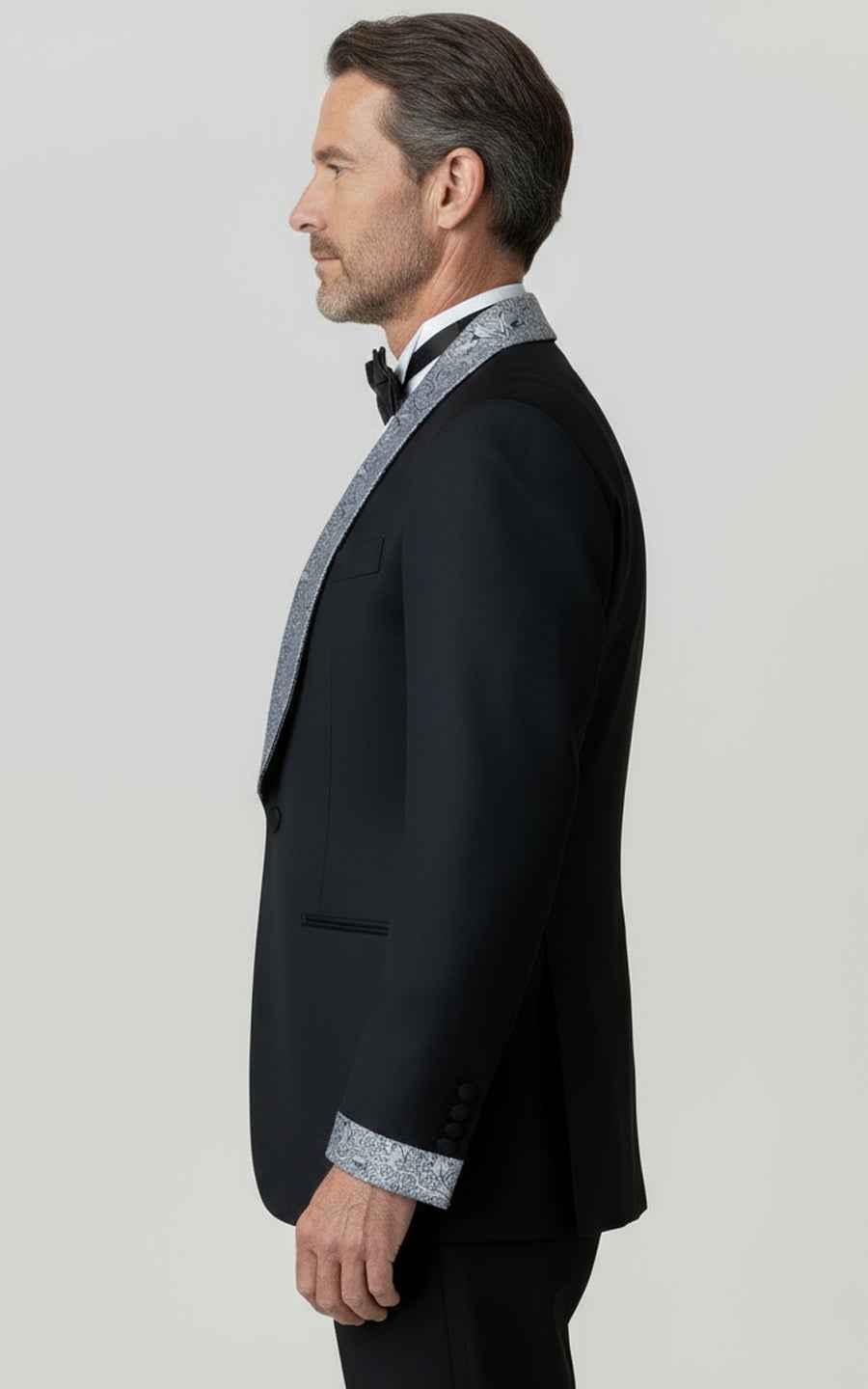 Made to Measure Black Tuxedo Mens Formal Wedding Evening Coat