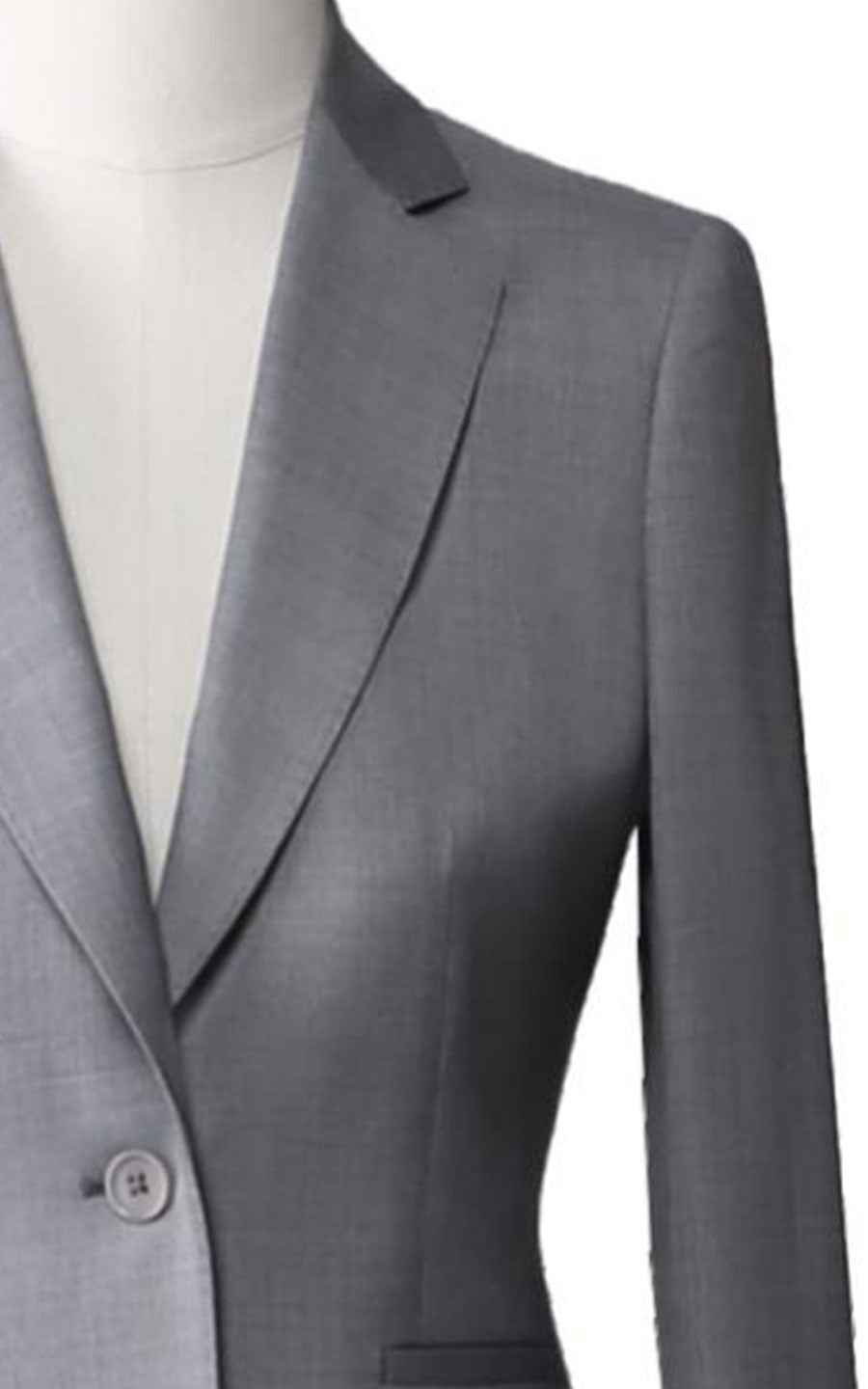 Women's Professional Grey Blazer - Single Button