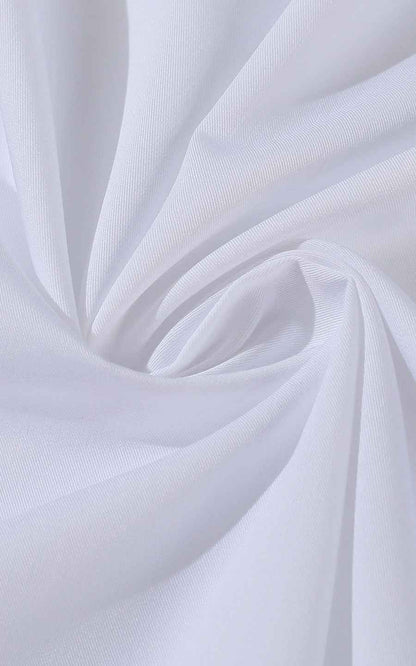 Men's White Heart Embroidered Tailored Dress Shirt