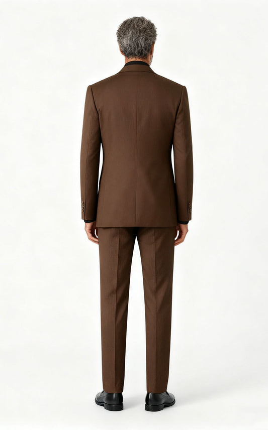 Classic Brown Formal Suit Set - Custom Tailored Elegance