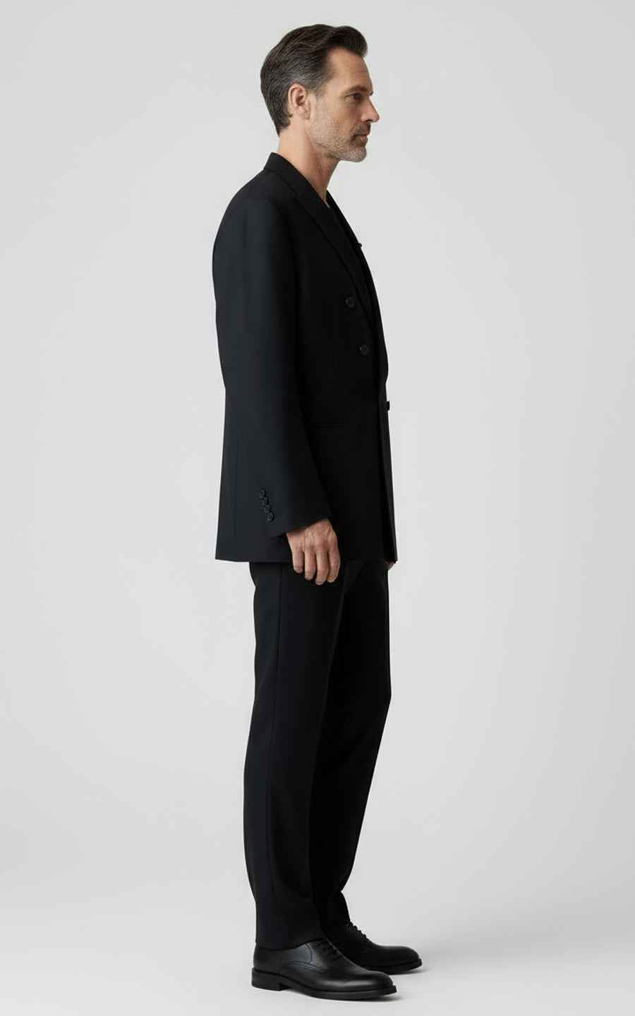 Double Breasted Navy Custom Suit Men Wedding Business Set