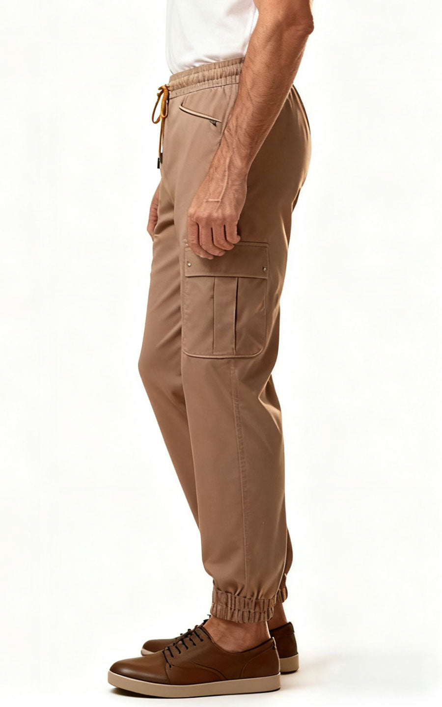 Premium Khaki Stretch Casual Pants - Custom Fit