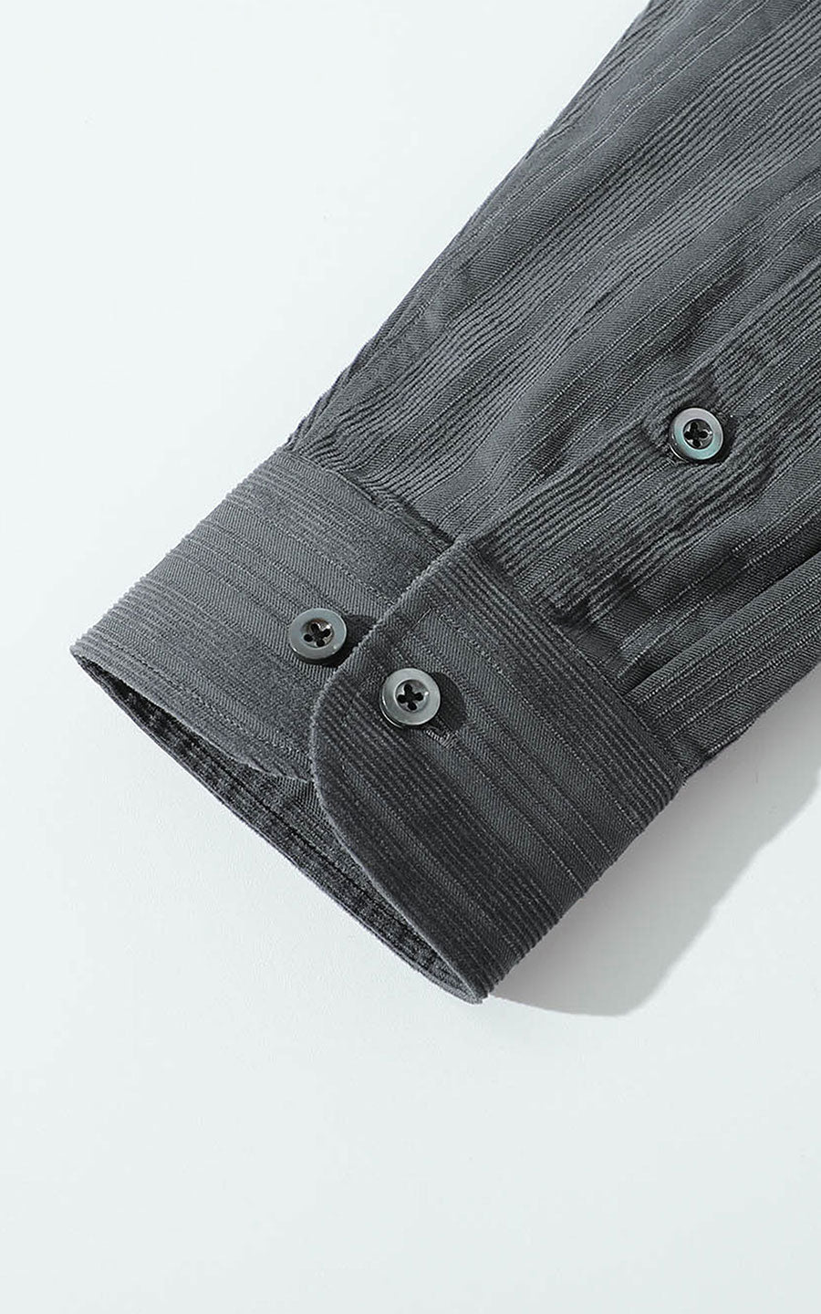 Wrinkle-free shirt collar - dark gray tailored fit