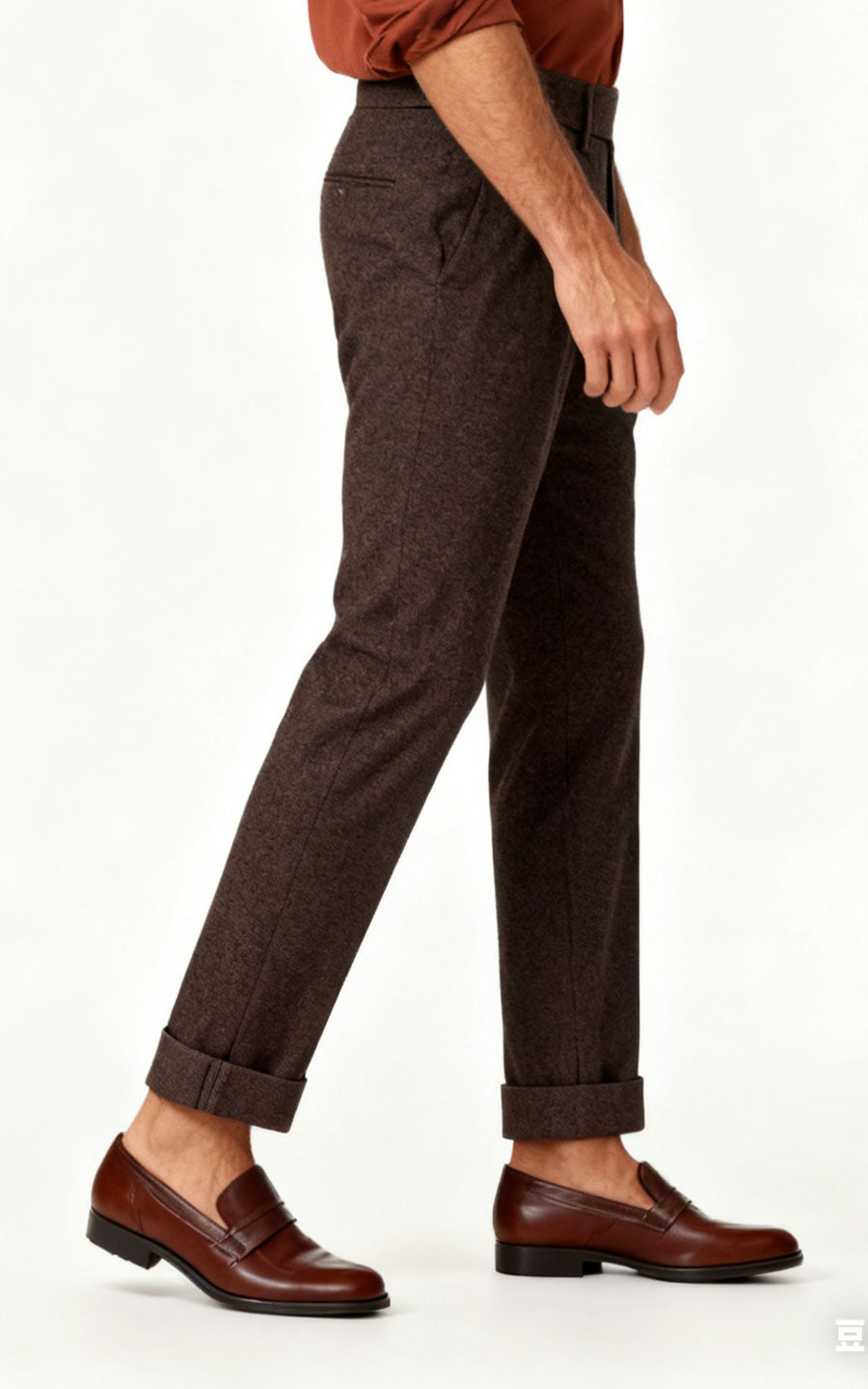 Custom Dark Brown Pants - Tailored Fit Trousers