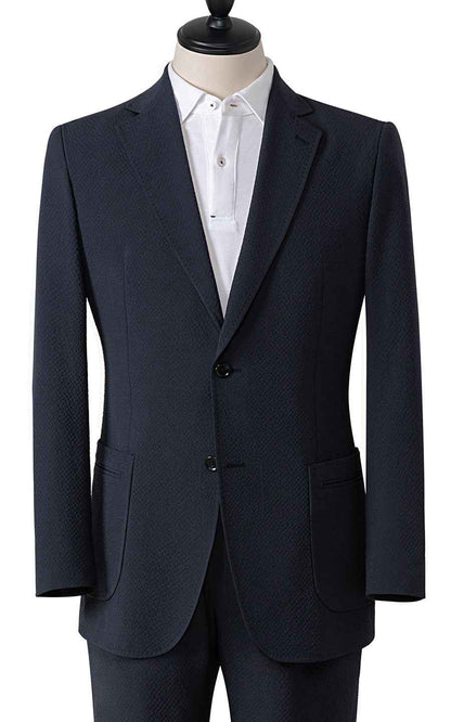 Navy Blue suits custom Wool Suit - Tailored Men's Formal Set