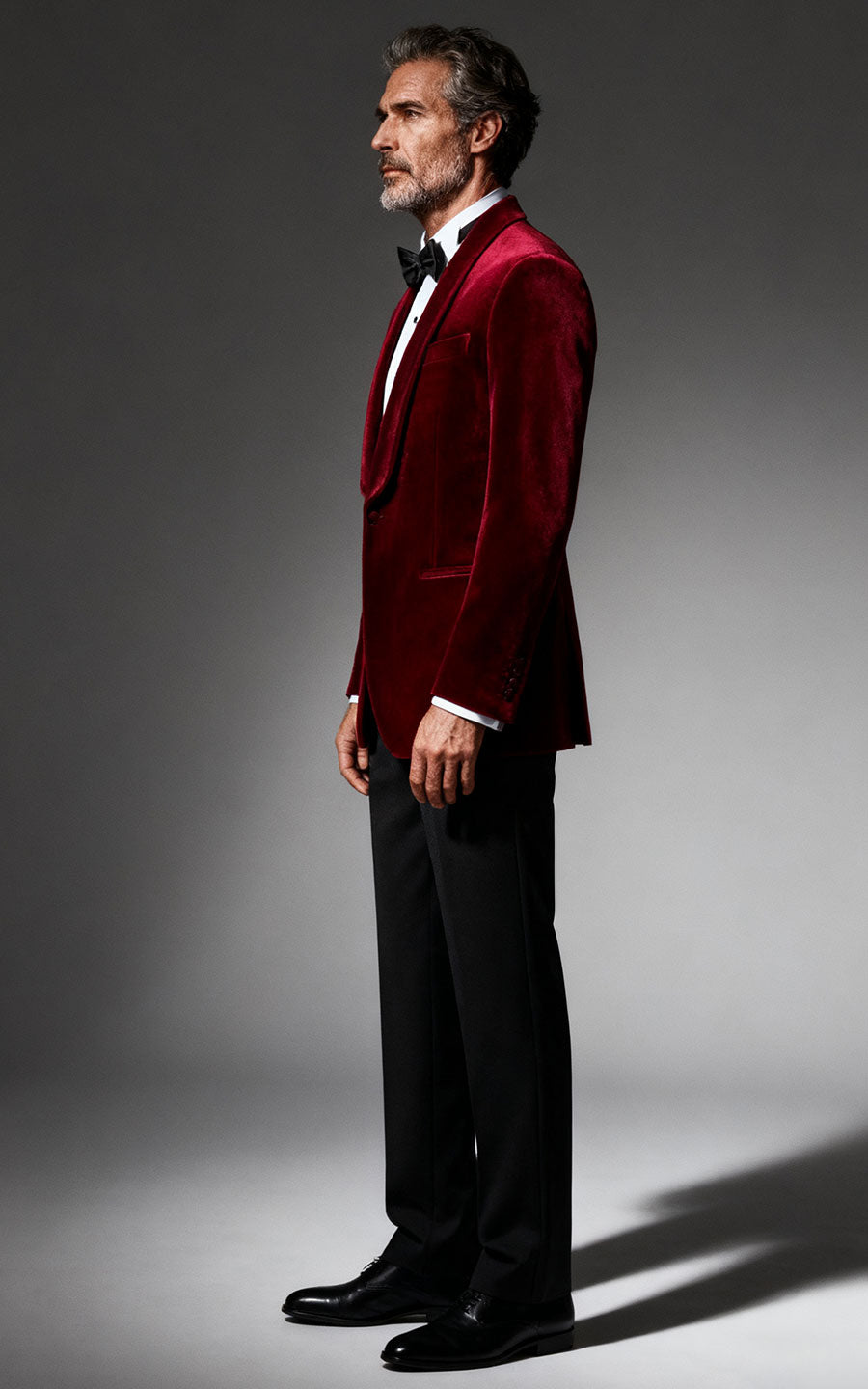 Custom Red Velvet Tuxedo - Tailored Formal Suit