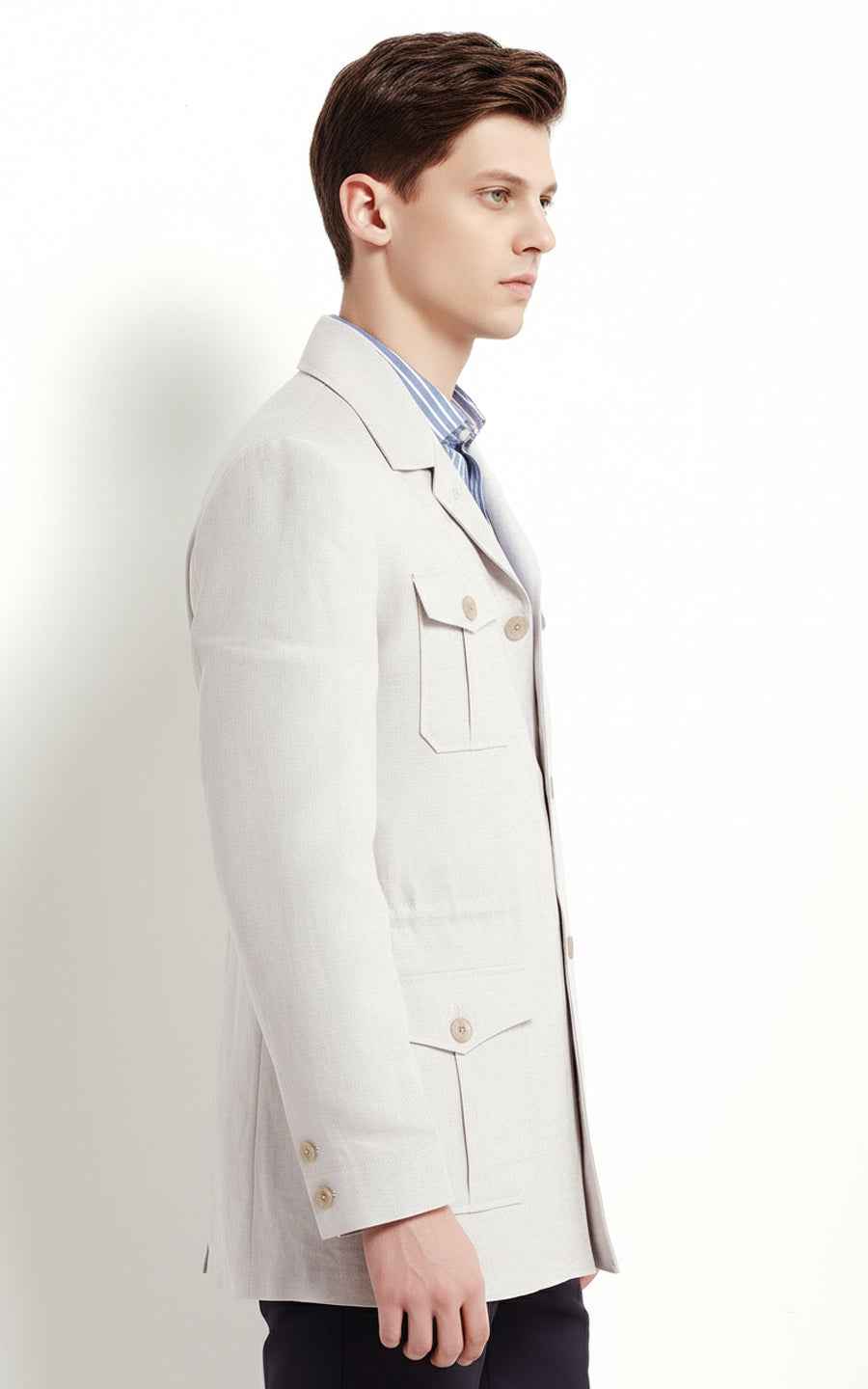 Custom Off white Men's Workwear Casual Jacket Coat